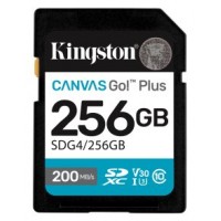 Kingston Technology 256GB SDXC Canvas Go Plus Gen4 200MB/s C10 UHS-I U3 V30