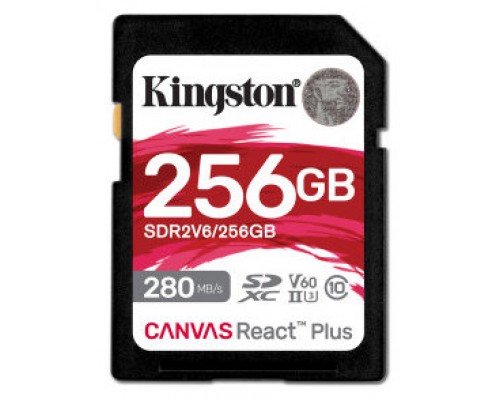 Kingston Technology Canvas React Plus 256 GB SDXC UHS-II Clase 10