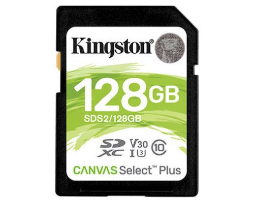 MEMORIA SD XC 128GB CLASE 10 KINGSTON CANVAS SELECT