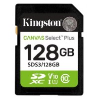 Kingston Technology 128 GB SDXC Canvas Select Plus Gen3 150 MB/s C10 UHS-I U1 V10