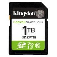 Kingston Technology 1 TB SDXC Canvas Select Plus Gen3 150 MB/s C10 UHS-I U3 V30-17MR Kingston Technology 1 TB SDXC Canvas Select Plus Gen3 150 MB/s C10 UHS-I U3 V30