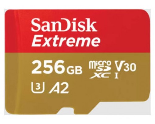 SanDisk Extreme 256 GB MicroSDXC UHS-I Clase 3