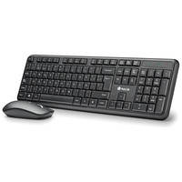 NGS SERENITY KIT (QUERTY, ES) teclado Rat&oacute;n incluido Universal RF inal&aacute;mbrico QWERTY Espa&ntilde;ol Negro