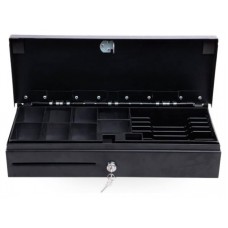 Dispone de una ranura frontal para cheques, talones u