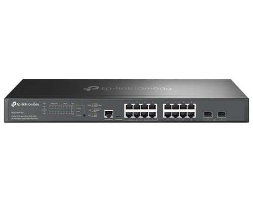 TP-Link Omada SG3218XP-M2 switch Gestionado L2+ 2.5G Ethernet (100/1000/2500) Energía sobre Ethernet (PoE) 1U Negro