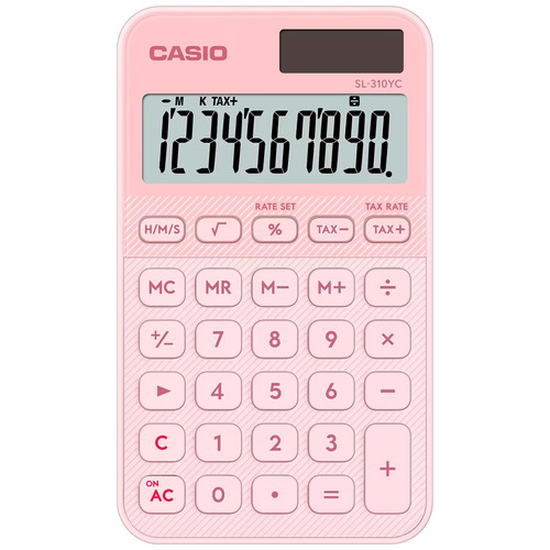 CASIO SL-310YC ROSA CLARO / CALCULADORA DE BOLSILLO