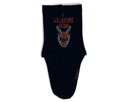 CALCETINES LOGO HELLFIRE CLUB NEGRO. T.35-41 HEROES REDSTRING SLA-STTG-0002-35