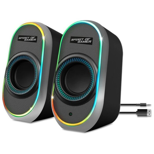Spirit of Gamer Altavoz 2.0 FANATIC 500 RGB Black-IA4 Spirit of Gamer Altavoz 2.0 FANATIC 500 RGB Black