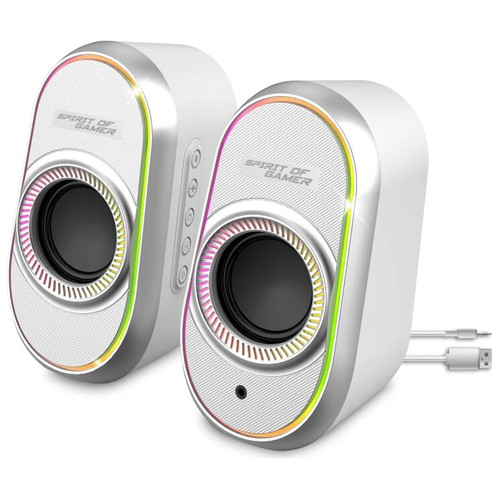 Spirit of Gamer Altavoz 2.0 FANATIC 500 RGB White-IA4 Spirit of Gamer Altavoz 2.0 FANATIC 500 RGB White