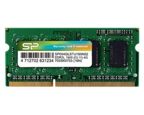 SP SP004GLSTU160 SoDim 4GB DDR3L 1600MH