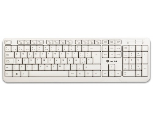 TECLADO NGS WIRED SPIKE BLANCO