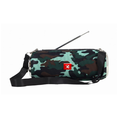 ALTAVOZ PORTATIL GEMBIRD SPK-BT-17-CM COM RADIO FM 2X5W RMS BLUETOOTH CAMUFLAJE