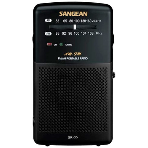 SANGEAN SR-35 NEGRO / RADIO PORT&Aacute;TIL