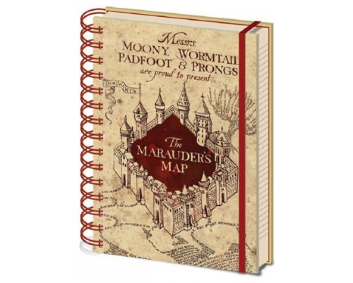 CUADERNO A5 CON ESPIRAL EL MAPA DEL MERODEADOR 21 X 15 CM PYRAMID INTERNATIONAL SR72325