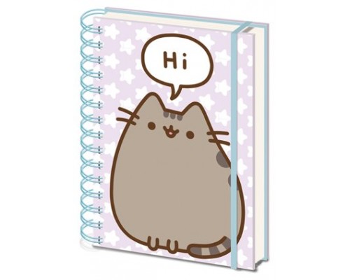 CUADERNO A5 CON ESPIRAL PUSHEEN SAYS HI 21 X 15 CM PYRAMID INTERNATIONAL REDSTRING SR72509