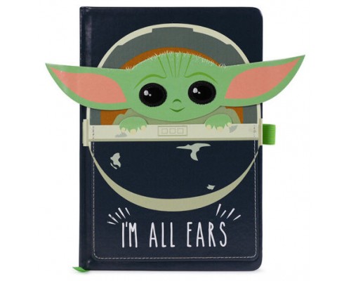 CUADERNO A5 PREMIUM GROGU I'M ALL EARS 21 X 15 CM PYRAMID INTERNATIONAL SR73279