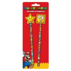 PACK X2 LÁPICES CON GOMA SUPER MARIO (CORE) PYRAMID REDSTRING SR73432