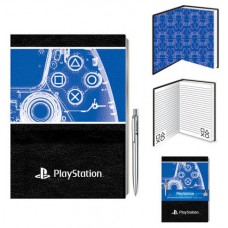 CUADERNO PREMIUM A5 CON BOLÍGRAFO PLAYSTATION 21 X 15 CM PYRAMID REDSTRING SR74120