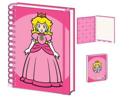 CUADERNO DE ESPIRAL A5 PRINCESA PEACH 21 X 15 CM PYRAMID REDSTRING SR74586