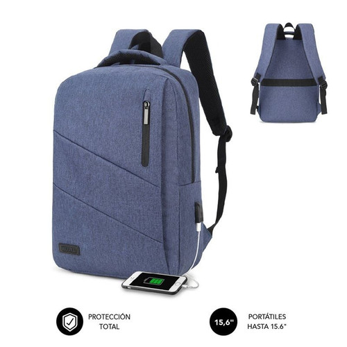 MOCHILA SUBBLIM CITY BACKPACK 15,6" BLUE-DI6 MOCHILA SUBBLIM CITY BACKPACK 15,6" BLUE