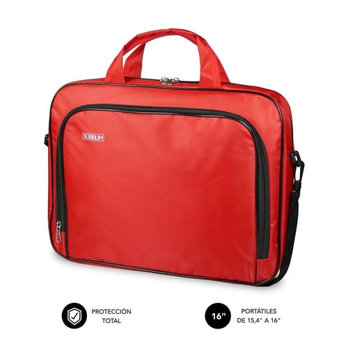 SUBBLIM Maletín Ordenador Oxford Laptop Bag 15,4-16" Red-MR4 SUBBLIM Maletín Ordenador Oxford Laptop Bag 15,4-16" Red