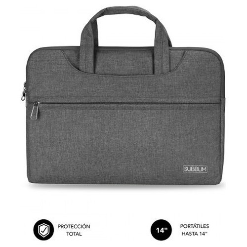 SUBBLIM Funda Ordenador Business Laptop Sleeve 13,3-14" Grey-MR3 SUBBLIM Funda Ordenador Business Laptop Sleeve 13,3-14" Grey