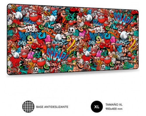 SUBBLIM Alfombrilla Ratón Graffiti XL Mouse Pad