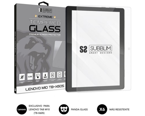 SUBBLIM Protector de Cristal Templado Extreme Tempered Glass LENOVO M10 TB-X605