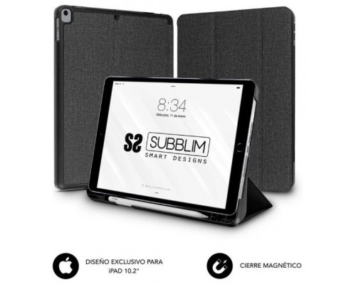 SUBBLIM FUNDA TABLET IPAD 10.2"" 9/8/7 Gen BLACK