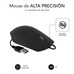 RATON SUBBLIM BUSINESS SILENCIOSO 1200 DPI NEGRO USB