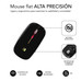 RAT&Oacute;N &Oacute;PTICO INAL&Aacute;MBRICO 2.4G Y BT RGB LED DUAL FLAT MOUSE BLACK