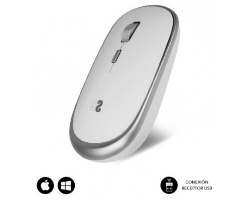 RATÓN ÓPTICO INALÁMBRICO WIRELESS MINI MOUSE SILVER