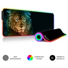 SUBBLIM Alfombrilla/Tapete Ratón con Luz LED RGB 9 colores Extra Grande León