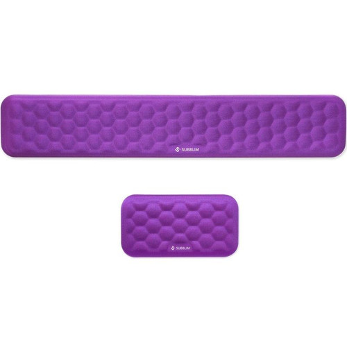 PACK REPOSAMUÑECAS SUBBLIM ERGO AIRPADDING RATON TECLADO MORADO-DI3 PACK REPOSAMUÑECAS SUBBLIM ERGO AIRPADDING RATON TECLADO MORADO