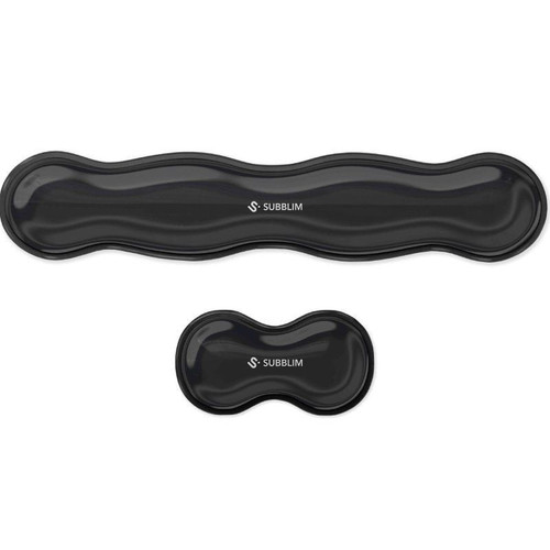 KIT ALFOMBRILLA TECLADO + RATON WRIST REST NEGRO SUBBLIM (Espera 4 dias)-SX4 KIT ALFOMBRILLA TECLADO + RATON WRIST REST NEGRO SUBBLIM (Espera 4 dias)
