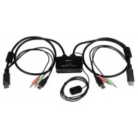 STARTECH CONMUTADOR SWITCH KVM 2 PUERTOS DISPLAYPO