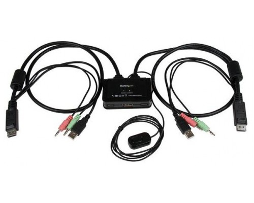 STARTECH CONMUTADOR SWITCH KVM 2 PUERTOS DISPLAYPO