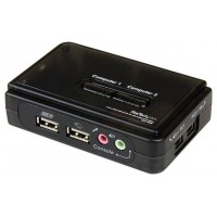 STARTECH DATA SWITCH KVM 2X1 MON+TEC+RAT USB