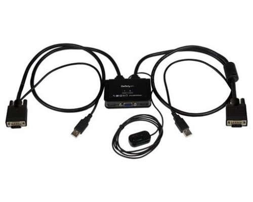 STARTECH SWITCH CONMUTADOR KVM CABLE CON 2 PUERTOS