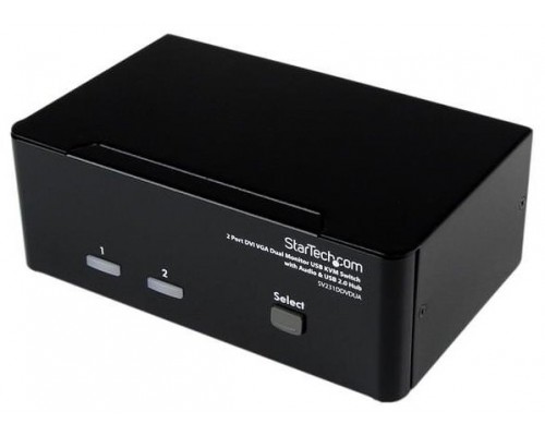 STARTECH CONMUTADOR SWITCH KVM 2 PUERTOS DOBLE MON