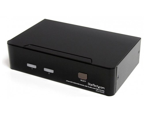 STARTECH KVM 2 PUERTOS DVI DUALHEAD AUDIO USB 2.0