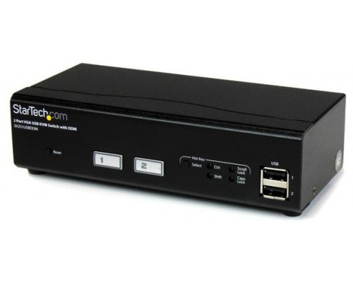 STARTECH SWITCH CONMUTADOR KVM 2 PUERTOS VGA CON T