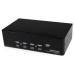 STARTECH CONMUTADOR SWITCH KVM 4 ORDENADORES 2 MON