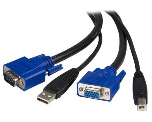 STARTECH CABLE KVM 1,8M TODO EN UNO VGA USB A USB