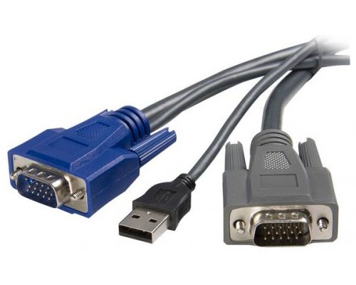 STARTECH CABLE KVM ULTRA THIN DELGADO 3M VGA USB 2