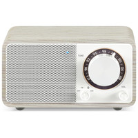 SANGEAN WR-7 PLUS ROBLE DE LUZ DE LUNA / RADIO CON MUEBLE DE MADERA FM / BLUETOOTH / AUX