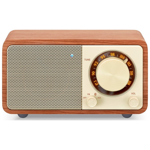 SANGEAN WR-7 PLUS CEREZO NATURAL / RADIO CON MUEBLE DE MADERA FM / BLUETOOTH / AUX