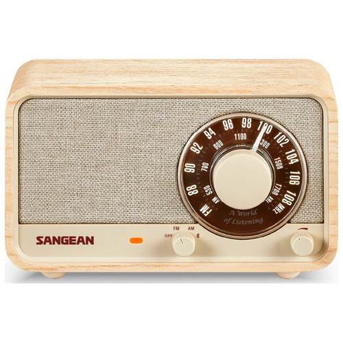 SANGEAN WR-8 FRESNO BLANCO / RADIO ANALÓGICA DE MADERA CON AM / FM / BLUETOOTH-M023 SANGEAN WR-8 FRESNO BLANCO / RADIO ANALÓGICA DE MADERA CON AM / FM / BLUETOOTH