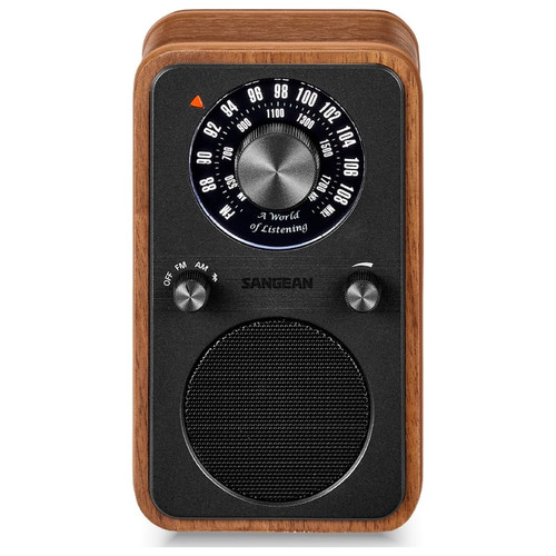 SANGEAN WR-9 NOGAL VINTAGE / RADIO ANALÓGICA DE MADERA CON AM / FM / BLUETOOTH-M023 SANGEAN WR-9 NOGAL VINTAGE / RADIO ANALÓGICA DE MADERA CON AM / FM / BLUETOOTH