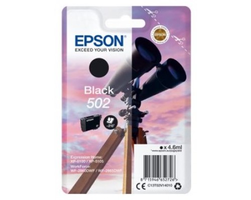 Cartucho tinta epson 502 c13t02v14010 negro